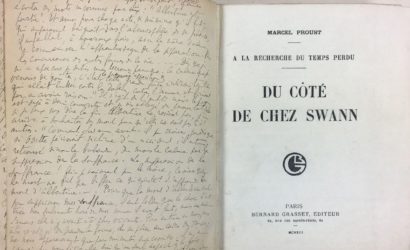Appel au don pour l’acquisition de l’original Du côté de chez Swan avec une lettre-dédicace inédite de Marcel Proust