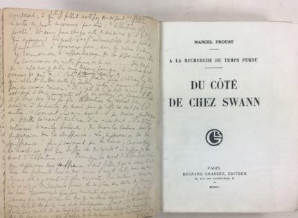 Appel au don pour l’acquisition de l’original Du côté de chez Swan avec une lettre-dédicace inédite de Marcel Proust