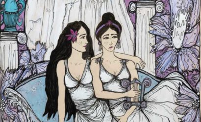 Les sapphos rêvées de Marie Kovacs à la galerie Rachel Hardouin.